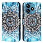 For Oukitel C51   Colored Drawing Pattern Plain Weave Leather Phone Case(Undersea Mandala) - 2