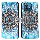 For Oukitel C53 Colored Drawing Pattern Plain Weave Leather Phone Case(Undersea Mandala) - 2