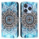 For Oukitel C50 Colored Drawing Pattern Plain Weave Leather Phone Case(Undersea Mandala) - 2