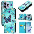 For ZTE Blade V60 / Axon 60 4G Colored Drawing Pattern Plain Weave Leather Phone Case(Love Butterfly) - 1