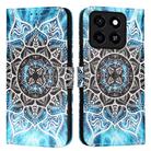 For ZTE Blade A35 / A55 Colored Drawing Pattern Plain Weave Leather Phone Case(Undersea Mandala) - 2