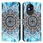 For ZTE Blade A35 Lite / A35 Core Colored Drawing Pattern Plain Weave Leather Phone Case(Undersea Mandala) - 2