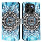For ZTE Blade V70 Vita / nubia V70 Design Colored Drawing Pattern Plain Weave Leather Phone Case(Undersea Mandala) - 2