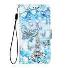 For ZTE nubia Z60 Ultra Colored Drawing Pattern Plain Weave Leather Phone Case(Tower Butterfly) - 2