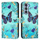 For ZTE nubia S 5G A403ZT Colored Drawing Pattern Plain Weave Leather Phone Case(Love Butterfly) - 2