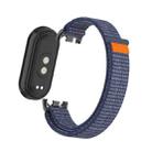 For Xiaomi Smart Band 9 / 8 Metal Connector + Loop Nylon Hook and Loop Fastener Watch Band(Midnight Blue) - 3