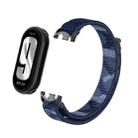 For Xiaomi Smart Band 9 / 8 Metal Connector + Loop Nylon Hook and Loop Fastener Watch Band(Quiet Blue) - 2