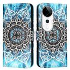 For vivo S19 Pro   Colored Drawing Pattern Plain Weave Leather Phone Case(Undersea Mandala) - 2