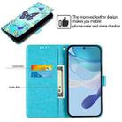 For vivo S20 Colored Drawing Pattern Plain Weave Leather Phone Case(Love Butterfly) - 3