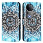 For vivo S20 Pro Colored Drawing Pattern Plain Weave Leather Phone Case(Undersea Mandala) - 2