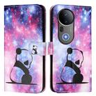 For vivo S20 Pro Colored Drawing Pattern Plain Weave Leather Phone Case(Baby Panda) - 2