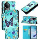For vivo S20 Pro Colored Drawing Pattern Plain Weave Leather Phone Case(Love Butterfly) - 1