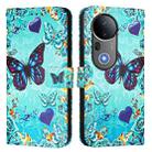 For vivo S20 Pro Colored Drawing Pattern Plain Weave Leather Phone Case(Love Butterfly) - 2