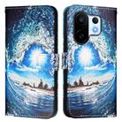 For vivo S30 Pro mini Colored Drawing Pattern Plain Weave Leather Phone Case(Waves And Sun) - 2