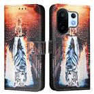 For vivo S30 Pro mini Colored Drawing Pattern Plain Weave Leather Phone Case(Cats And Tigers) - 2