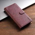 For iPhone 16 Pro Max N.BEKUS CSJ-P1 Solid Color Leather Phone Case(Wine Red) - 2