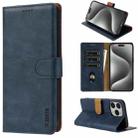 For iPhone 16 Pro Max N.BEKUS CSJ-P1 Solid Color Leather Phone Case(Blue) - 1