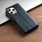 For iPhone 16 Pro N.BEKUS CSJ-P1 Solid Color Leather Phone Case(Blue) - 3