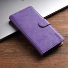 For iPhone 16 Pro N.BEKUS CSJ-P1 Solid Color Leather Phone Case(Purple) - 2