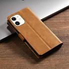 For iPhone 11 N.BEKUS CSJ-P1 Solid Color Leather Phone Case(Brown) - 3