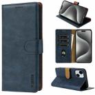 For iPhone 14 / 13 N.BEKUS CSJ-P1 Solid Color Leather Phone Case(Blue) - 1