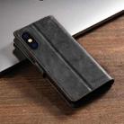 For iPhone XS / X N.BEKUS CSJ-P1 Solid Color Leather Phone Case(Black) - 3