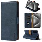 For iPhone XS / X N.BEKUS CSJ-P1 Solid Color Leather Phone Case(Blue) - 1