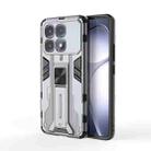 For Redmi K70 Ultra 5G Global Supersonic PC + TPU Holder Phone Case(Grey) - 1