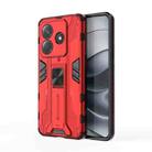 For Redmi Note 14 5G Supersonic PC + TPU Holder Phone Case(Red) - 1