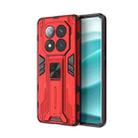 For Redmi Note 14 Pro 5G Supersonic PC + TPU Holder Phone Case(Red) - 1