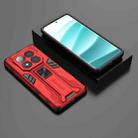 For Redmi Note 14 Pro 5G Supersonic PC + TPU Holder Phone Case(Red) - 2