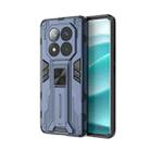 For Redmi Note 14 Pro 5G Supersonic PC + TPU Holder Phone Case(Blue) - 1