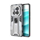 For Redmi Note 14 Pro+ 5G Supersonic PC + TPU Holder Phone Case(Grey) - 1