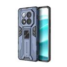 For Redmi Note 14 Pro+ 5G Supersonic PC + TPU Holder Phone Case(Blue) - 1