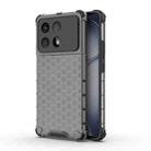 For Redmi K70 Ultra 5G Global Honeycomb Shockproof Phone Case(Black) - 1