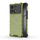 For Redmi K70 Ultra 5G Global Honeycomb Shockproof Phone Case(Green) - 1