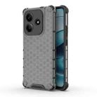 For Redmi Note 14 5G Honeycomb Shockproof Phone Case(Black) - 1