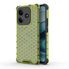 For Redmi Note 14 5G Honeycomb Shockproof Phone Case(Green) - 1