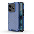 For Redmi Note 14 5G Honeycomb Shockproof Phone Case(Blue) - 1