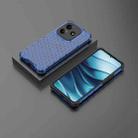 For Redmi Note 14 5G Honeycomb Shockproof Phone Case(Blue) - 3