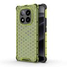 For Redmi Note 14 Pro+ 5G Honeycomb Shockproof Phone Case(Green) - 1