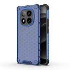 For Redmi Note 14 Pro+ 5G Honeycomb Shockproof Phone Case(Blue) - 1