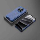 For Redmi Note 14 Pro+ 5G Honeycomb Shockproof Phone Case(Blue) - 3