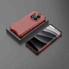 For Redmi Note 14 Pro+ 5G Honeycomb Shockproof Phone Case(Red) - 3