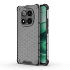 For Redmi Note 14 Pro 5G Honeycomb Shockproof Phone Case(Black) - 1