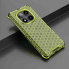 For Redmi Note 14 Pro 5G Honeycomb Shockproof Phone Case(Green) - 2