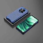 For Redmi Note 14 Pro 5G Honeycomb Shockproof Phone Case(Blue) - 3