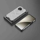 For Redmi K80 Honeycomb Shockproof Phone Case(White) - 2