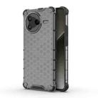 For Redmi K80 Honeycomb Shockproof Phone Case(Black) - 1