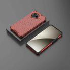 For Redmi K80 Honeycomb Shockproof Phone Case(Red) - 2